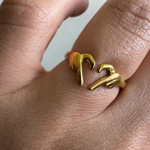 Promess Heart Ring Stainlees steel| size 6 - Picture 2 of 8